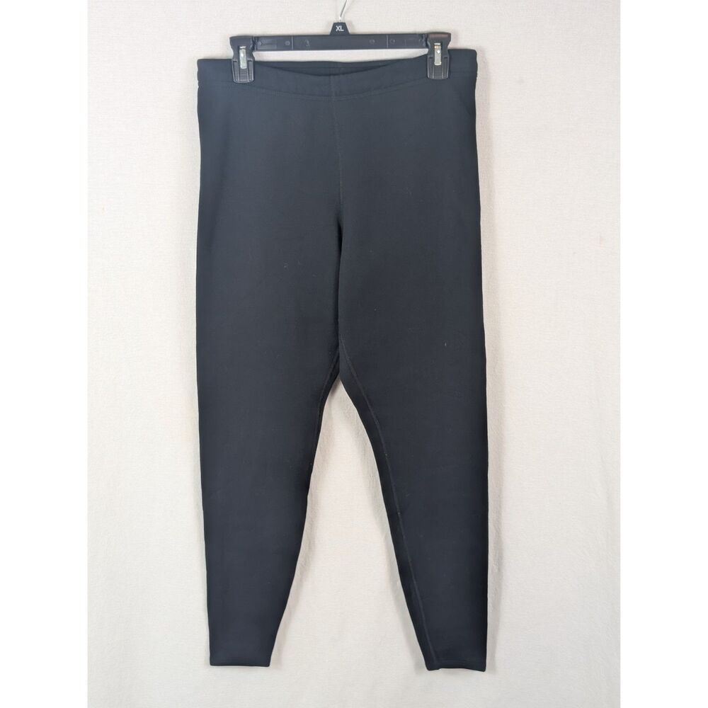 Vintage Patagonia Slim Fit Fleece Sweatpants Black Women's Size Large Made USA